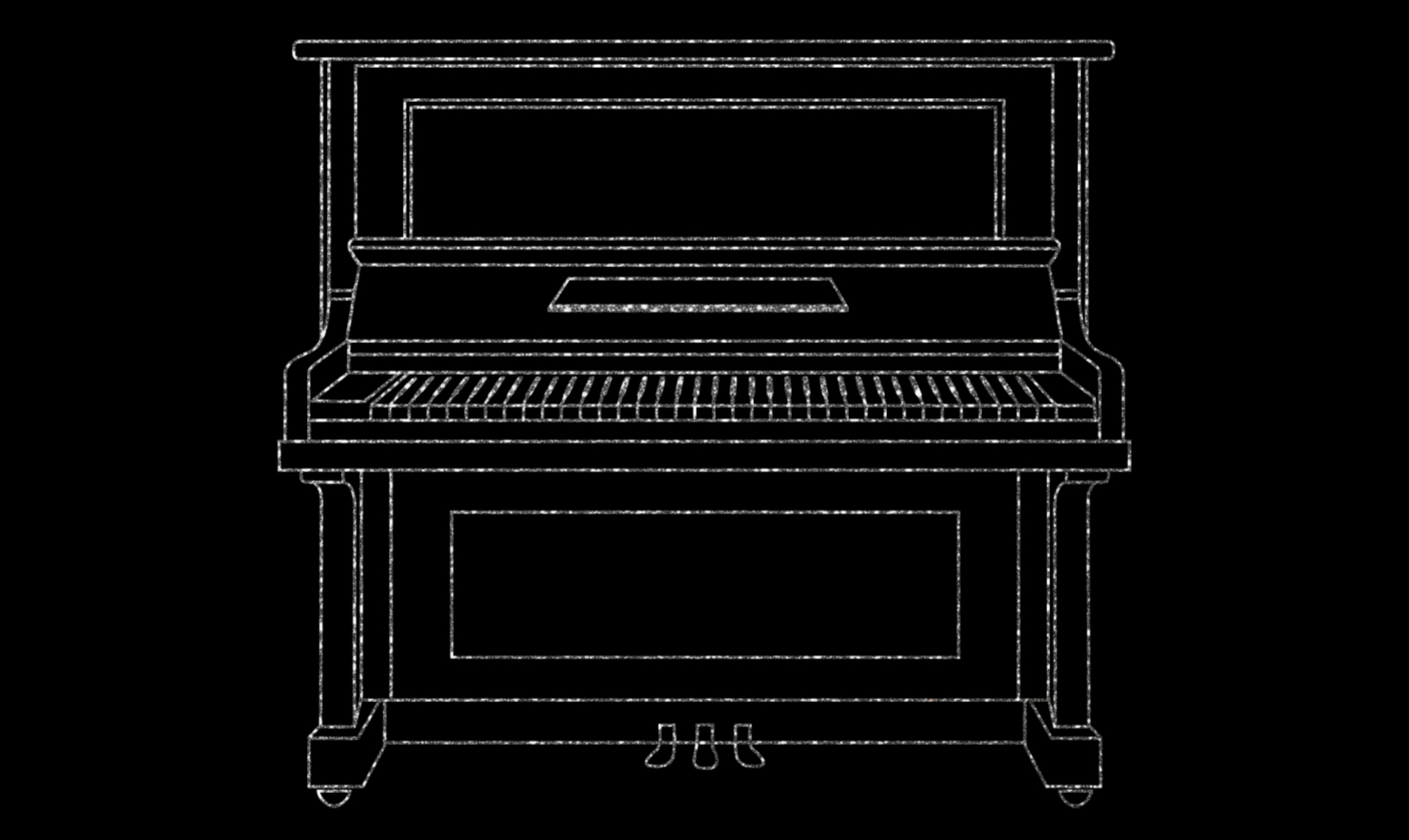 Artistic glamour shot of a standing chapel piano, the hero background for the Pop-Soul artist Jason Made's Electronic Press Kit